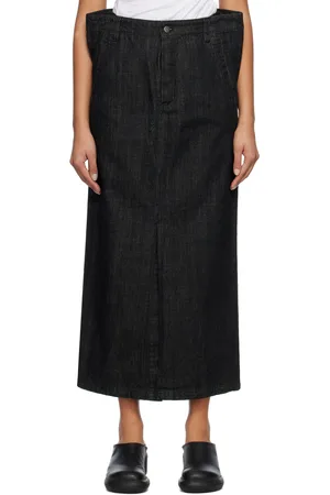 Subtle Le Nguyen Flat Denim Maxi Skirt
