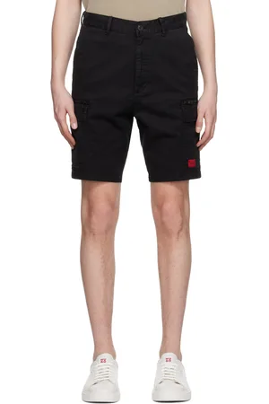 HUGO BOSS Men Shorts - Black Patch Cargo Shorts