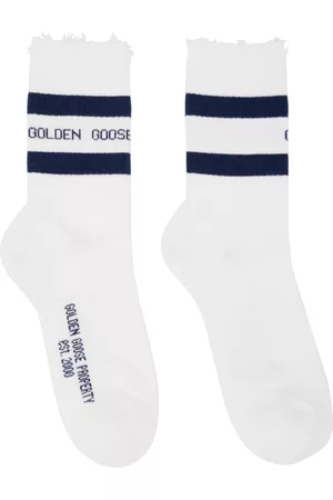 Golden Goose White Logo Socks