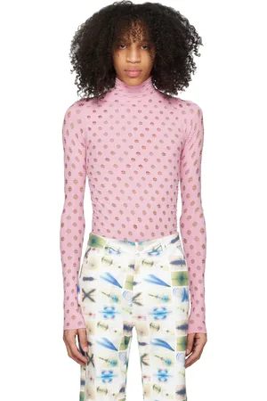 Maisie Wilen SSENSE Exclusive Pink Turtleneck