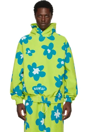 BONSAI Green & Blue Bloom Hoodie