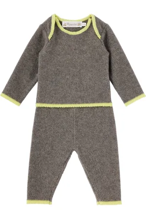 BONPOINT Baby Gray Bambini Sweater & Lounge Pants Set