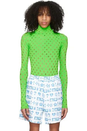 Maisie Wilen SSENSE Exclusive Green Turtleneck