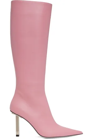Ioannes Pink Tresor Pointed Boots