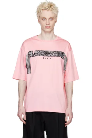 Lanvin Pink Embroidered Trim T-Shirt
