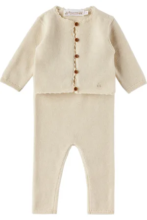 BONPOINT Baby Off-White Angelou Cardigan & Lounge Pants Set