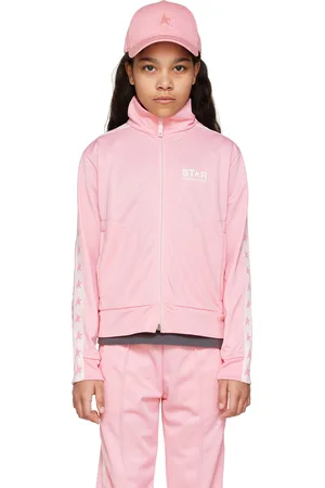 Golden Goose Kids Pink Star Track Jacket