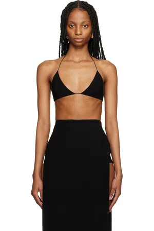 Monot Black Self-Tie Bra