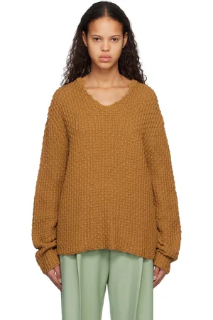 Stockholm Surfboard Club Brown V-Neck Sweater