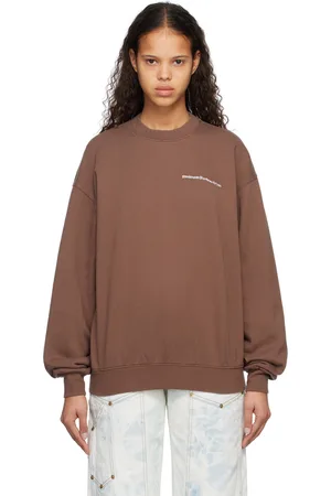 Stockholm Surfboard Club Brown Embroidered Sweatshirt