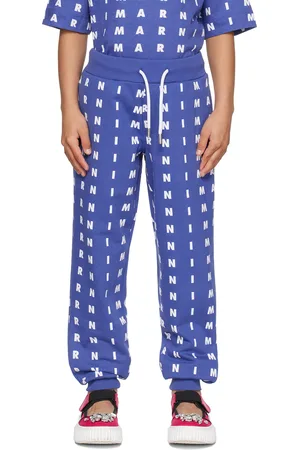 Marni Kids Blue Printed Lounge Pants