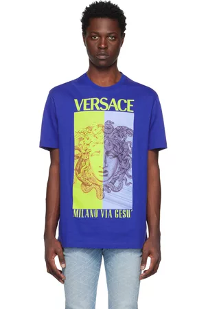VERSACE Blue Medusa T-Shirt