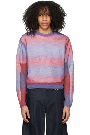 WOOYOUNGMI Pink & Purple Gradient Stripe Sweater