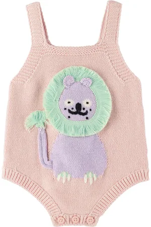 Stella McCartney Baby Pink Lion Bodysuit