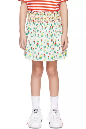 Stella McCartney Kids White Dreamy Flower Skirt