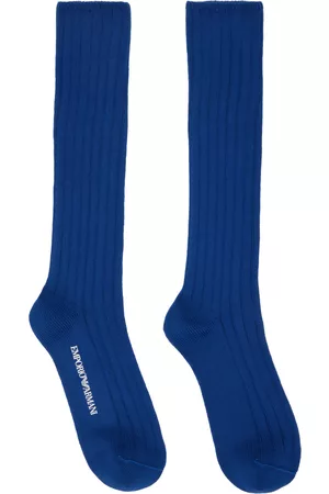 Emporio Armani Blue Long Socks