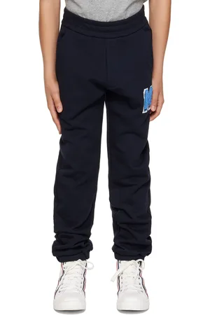 Moncler Kids Navy Appliqué Sweatpants