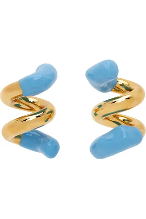 SUNNEI Gold & Blue Fusillo Earrings
