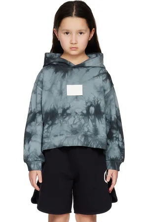 Maison Margiela Kids Gray Tie-Dye Hoodie