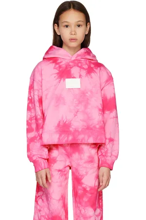Maison Margiela Kids Pink Tie-Dye Hoodie