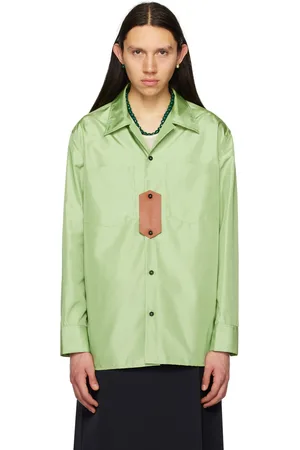 Jil Sander Green Button Shirt