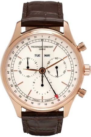 Frederique Constant Brown & Gold Classics Triple Calendar Chronograph Watch
