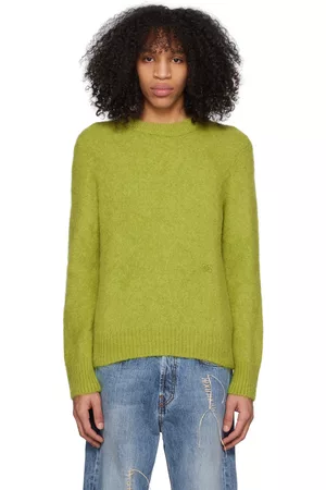 Ganni Green Crewneck Sweater