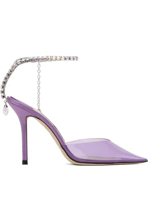 Jimmy Choo Purple Saeda 100 Heels
