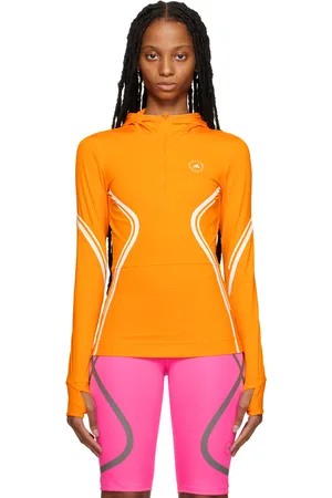 adidas Women Hoodies - Orange TruePace Hoodie