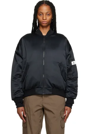 Nike Women Bomber Jackets - Black Renegade Bomber Jacket