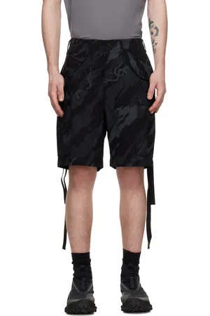 Maharishi Men Shorts - Black Cargo Shorts