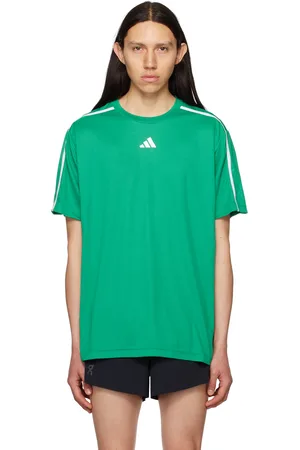 adidas Men T-shirts - Green Reflective Appliqué T-Shirt