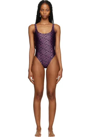 VERSACE Women Swimsuits - Black Allover One-Piece Swimsuit