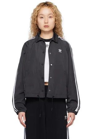 adidas Women Jackets - Black Adicolor Classics 3-Stripes Jacket