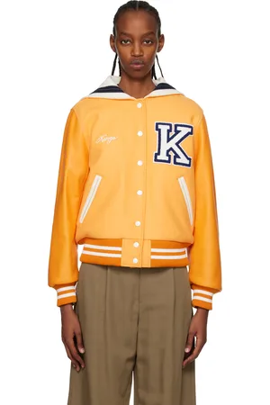 Kenzo Orange Paris Embroidered Bomber Jacket