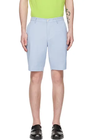 HUGO BOSS Men Shorts - Blue Slim-Fit Shorts