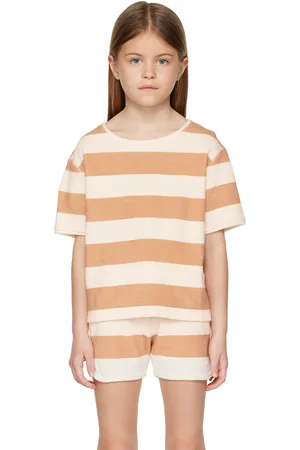Daily Brat Kids Brown & White Striped T-Shirt