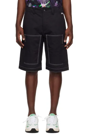 Msgm Men Shorts - Black Contrast Shorts