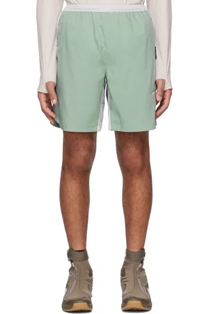 Parel Studios Green Paneled Shorts