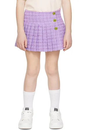 VERSACE Girls Skirts - Kids Purple Medusa Skirt