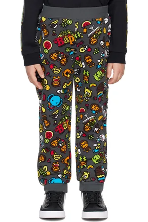 BAPE Trousers - Kids Gray Baby Milo Mixed Fruit Sweatpants