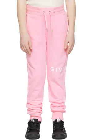 Givenchy Trousers - Kids Pink Printed Sweatpants