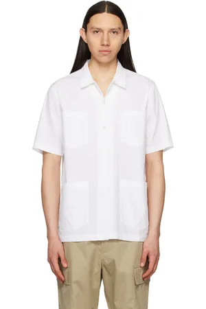 Universal Works Men Shirts - White Summer Shirt
