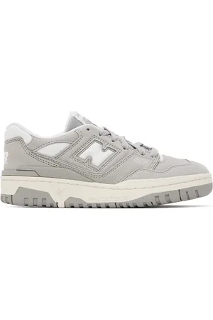 New Balance Sneakers - Kids White & Gray 550 Sneakers