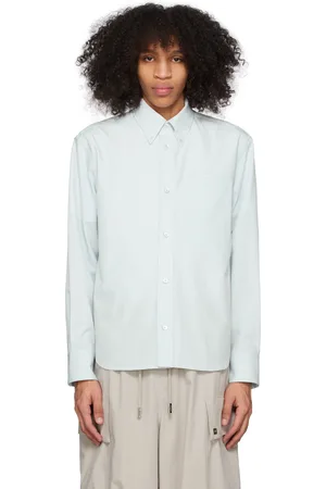 WOOYOUNGMI Blue Embroidered Shirt