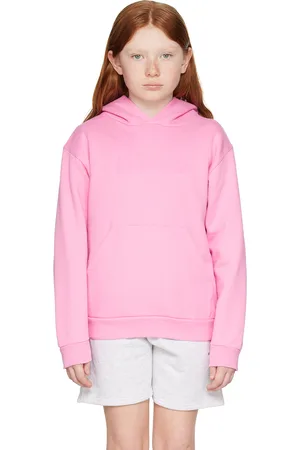 Balenciaga Hoodies - Kids Pink Printed Hoodie