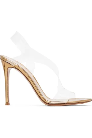 Gianvito Rossi Gold Metropolis Heeled Sandals
