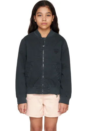 Kenzo Kids Blue Paris Embroidered Jacket