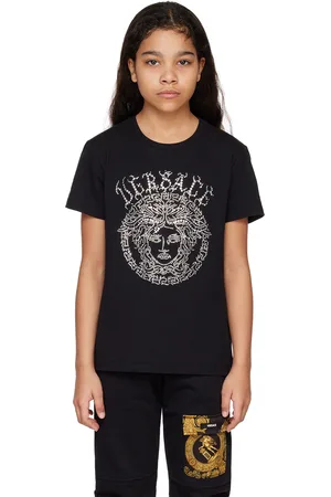 VERSACE Kids Black Medusa T-Shirt