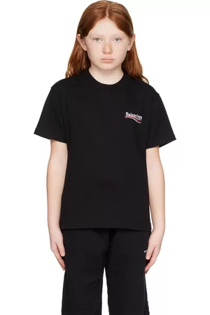 Balenciaga T-shirts - Kids Black Political Campaign T-Shirt